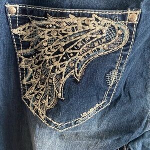 Vintage Y2K Plus Size Dark‎ Blue Jeans